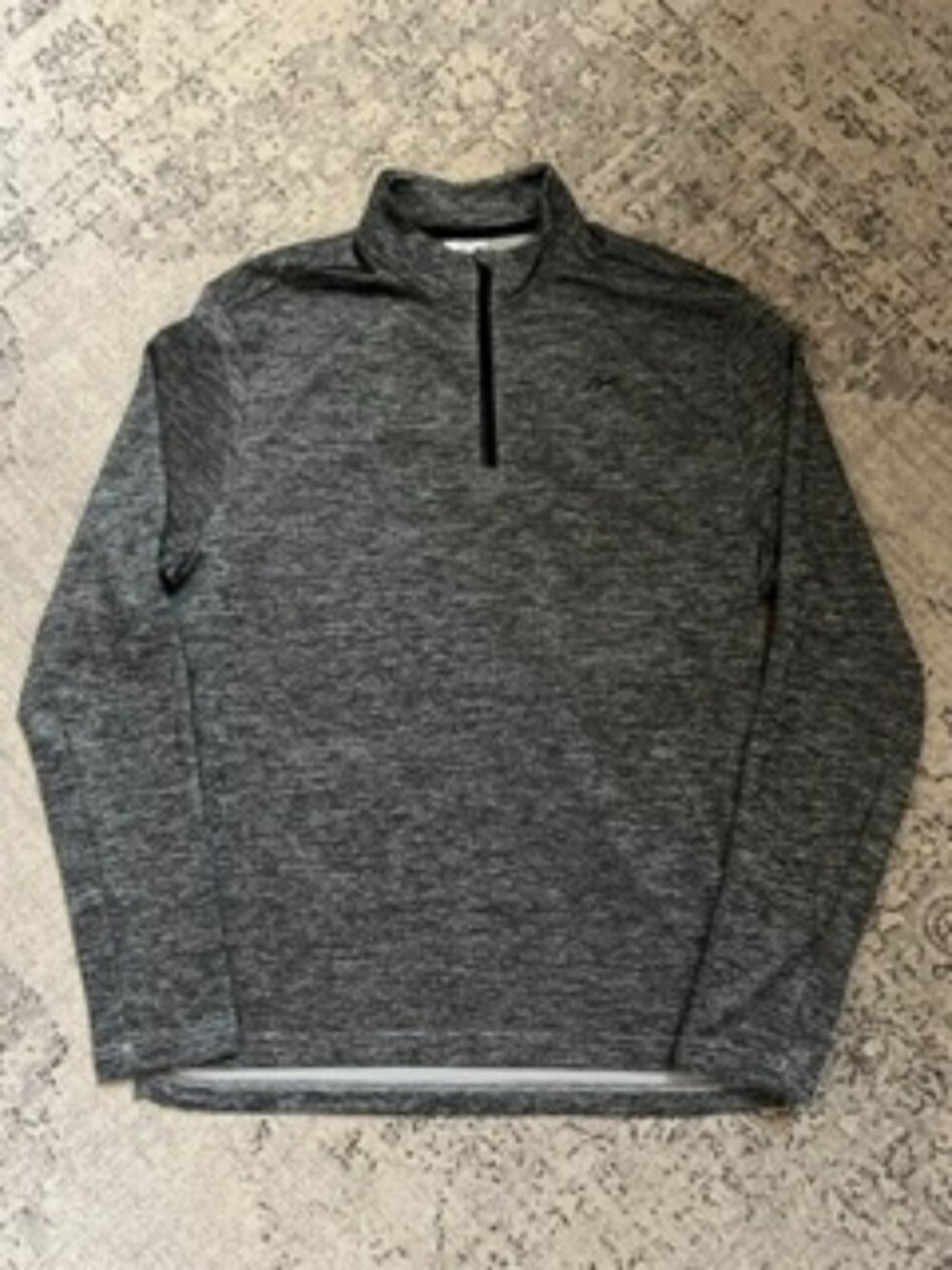 🧡3/$15 Reebok Gray Quarter-Zip Long Sleeve Top M